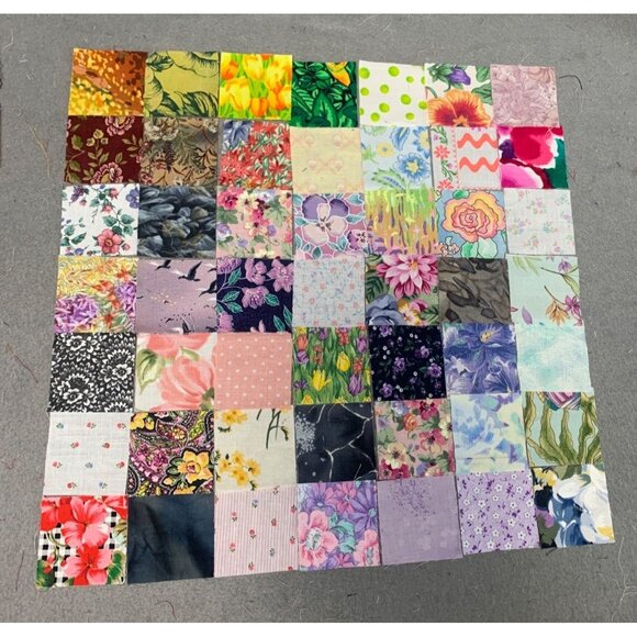 196 Precut 2” Cotton Squares Quilting Fabric - Picture 2 of 3